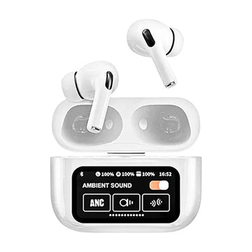 A9 AirPods Pro Wireless Earbuds with Touch Display ANC Smart Control and Long Battery Life